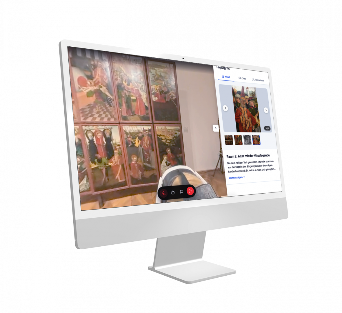 360°-Viewer im Browser — was Remote-Besucher:innen auf ihrem Bildschirm sehen